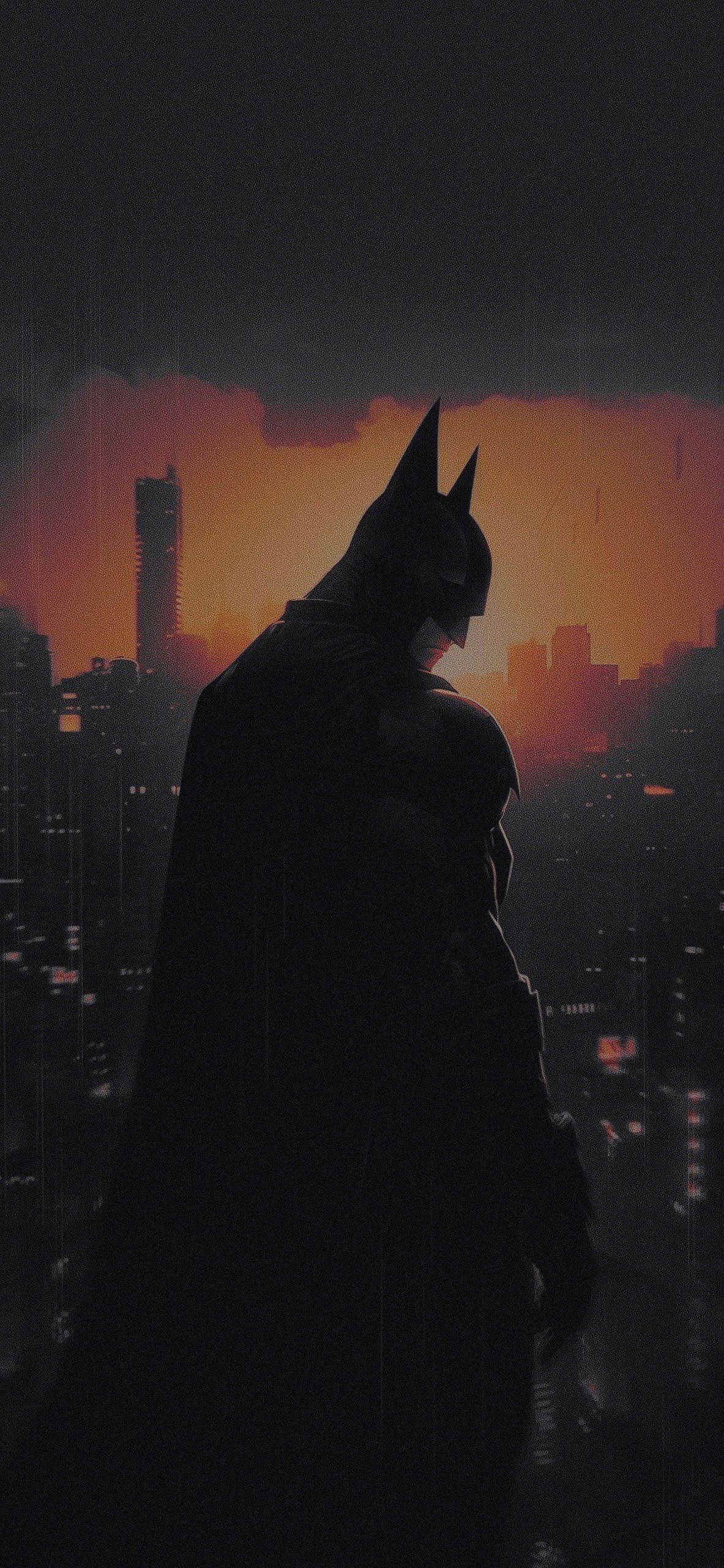 Sunset at Gotham City Wallpaper