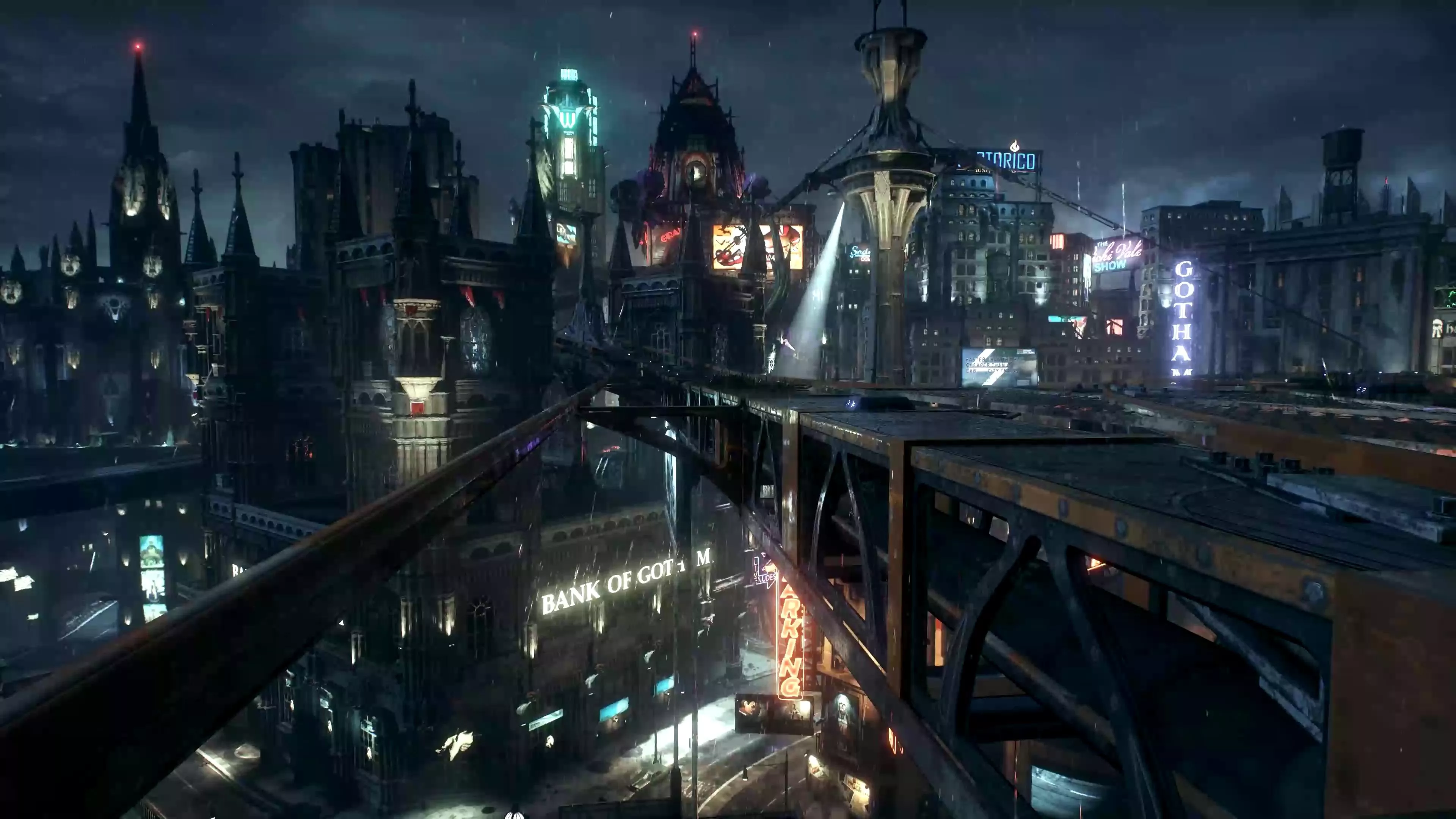 Gotham City View Live Wallpaper