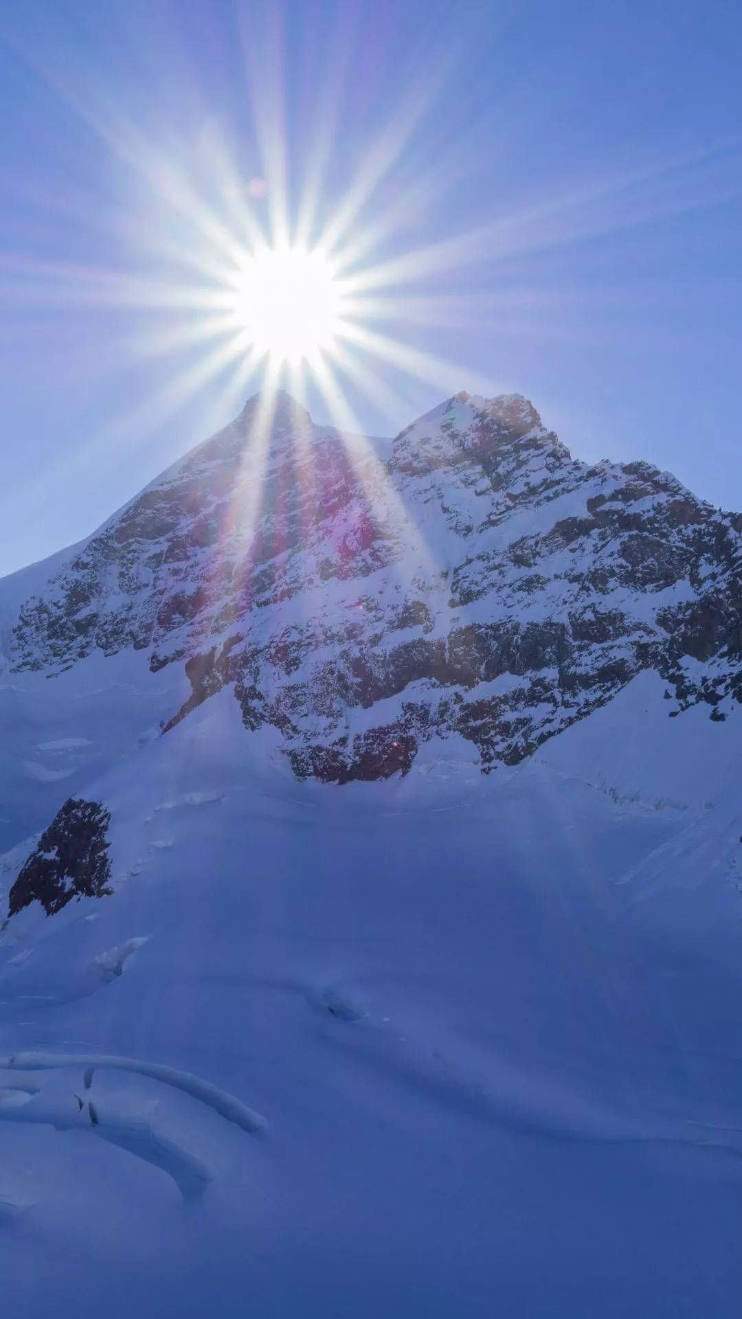 Winter And Sun iPhone Wallpaper