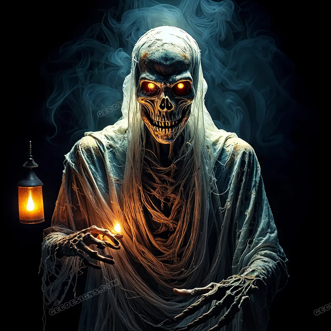 Halloween wallpaper, spooky scary ghost