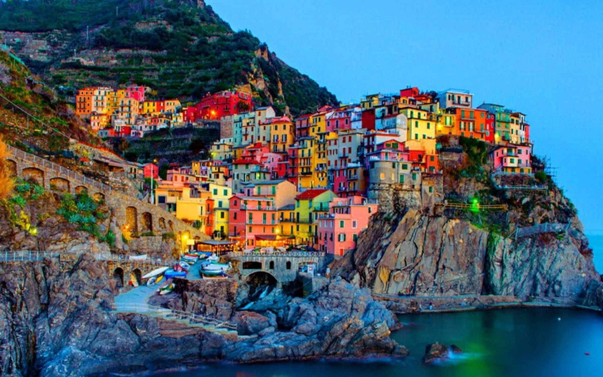 Greece Italy Manarola Free Desktop