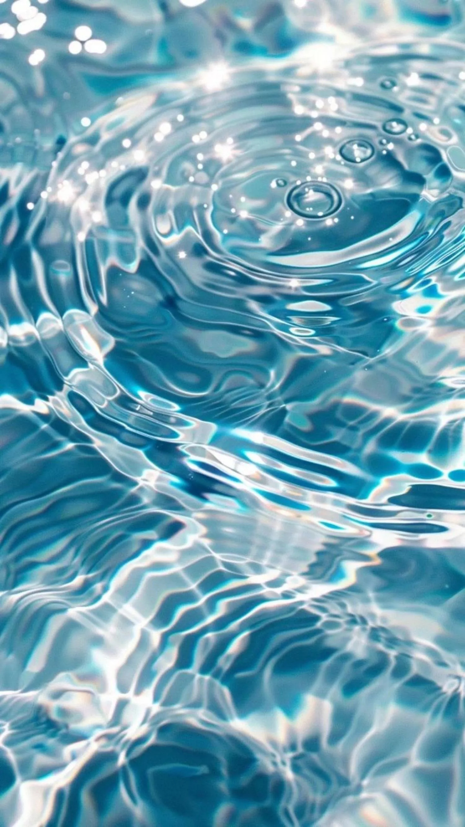 Iridescent Water Ripples Closeup HD 4K