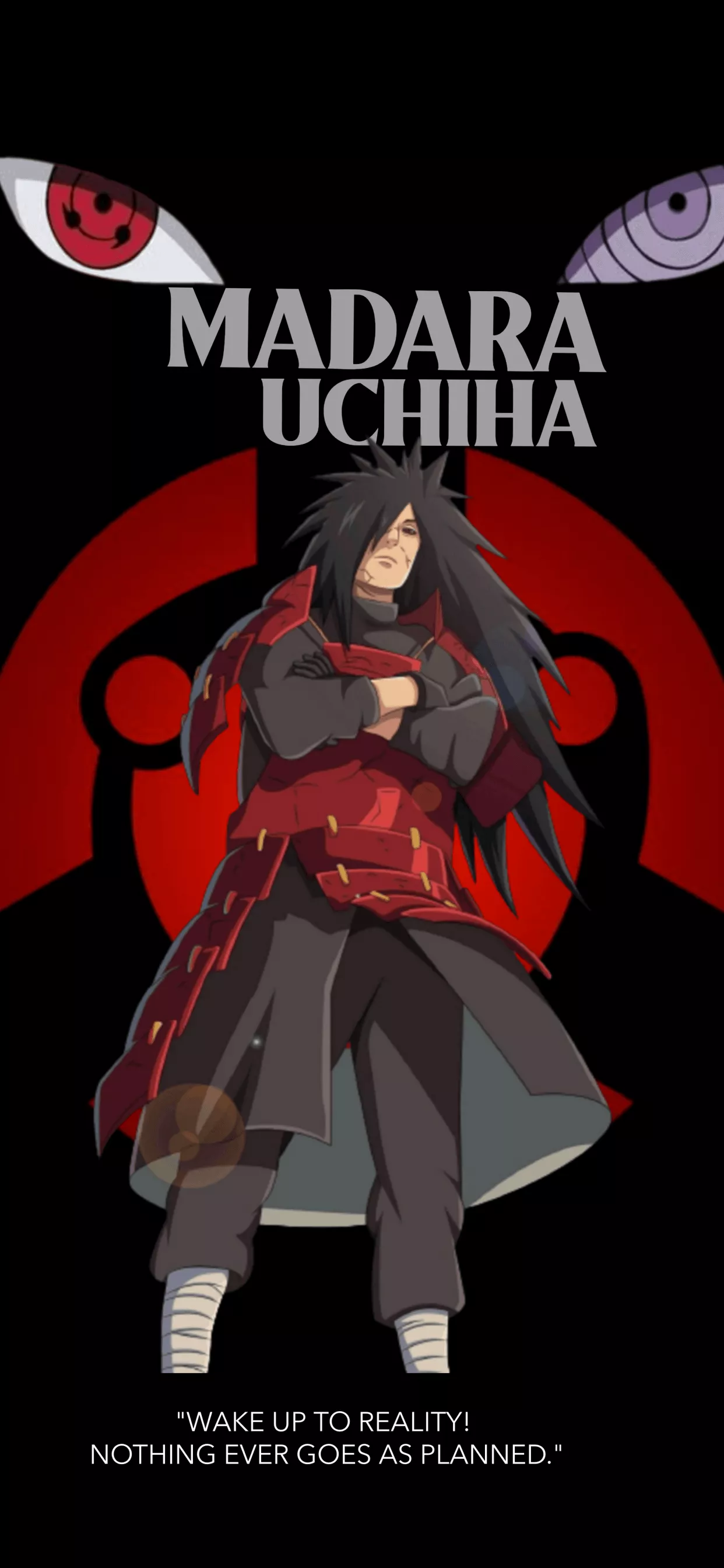 Madara Uchiha Wallpaper 4K, Black
