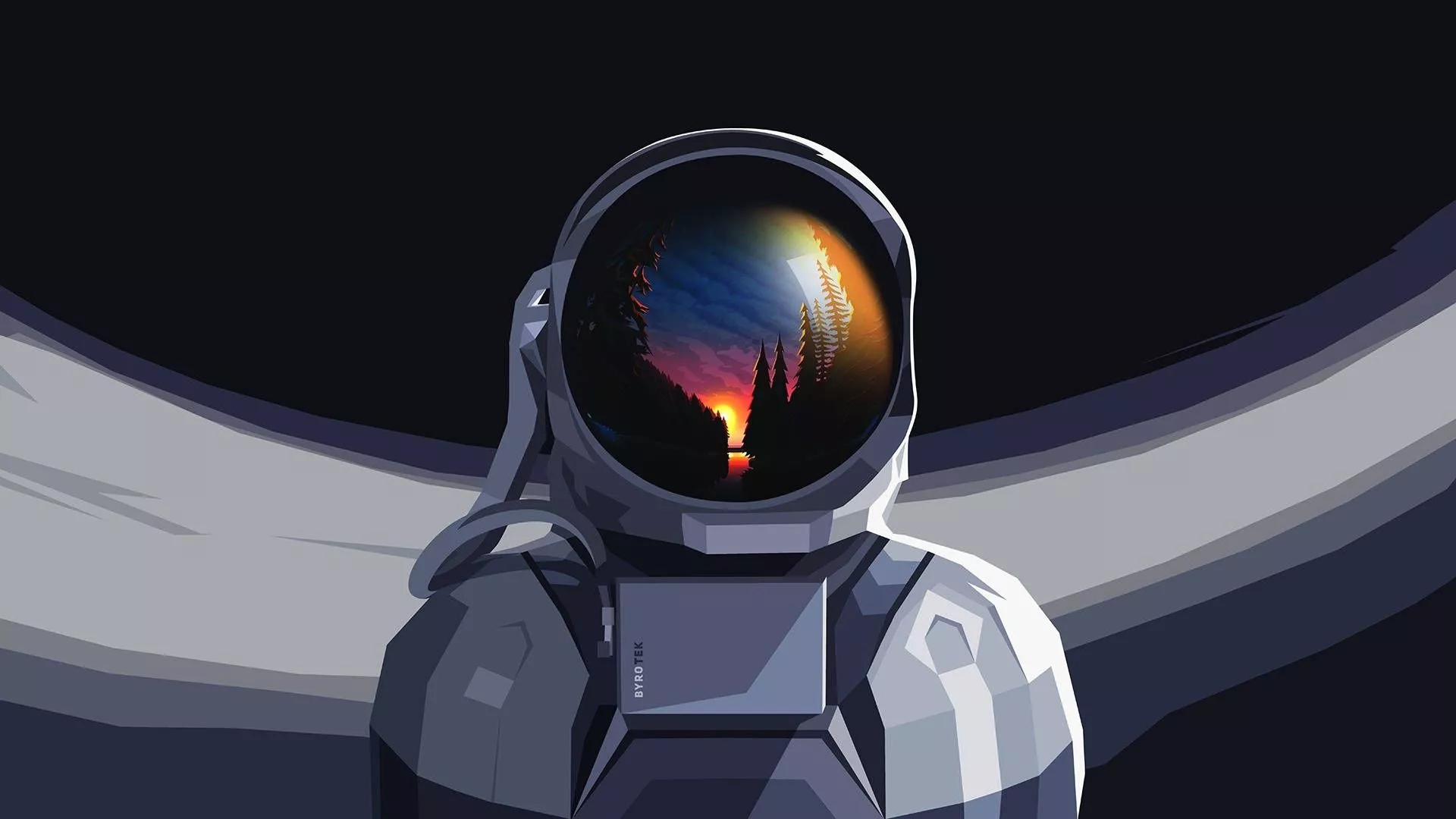 Astronaut Exploring The Vastness Of