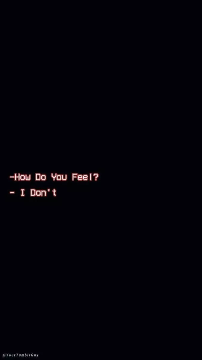 Depressing wallpaper