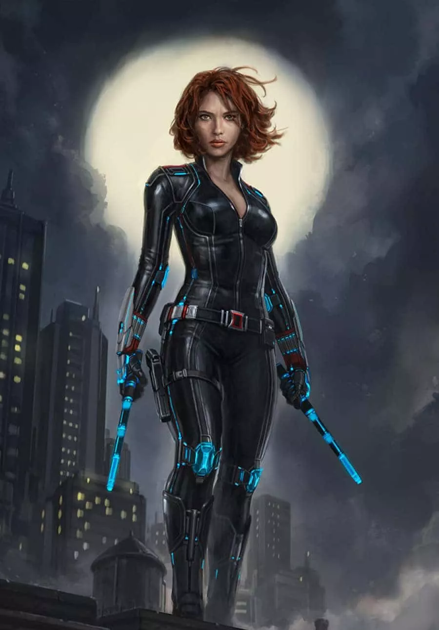 Black Widow iPhone Wallpaper