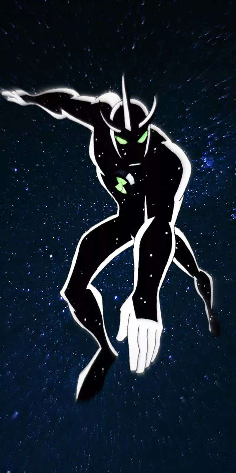 Alien X Ben 10, space, retro, HD phone
