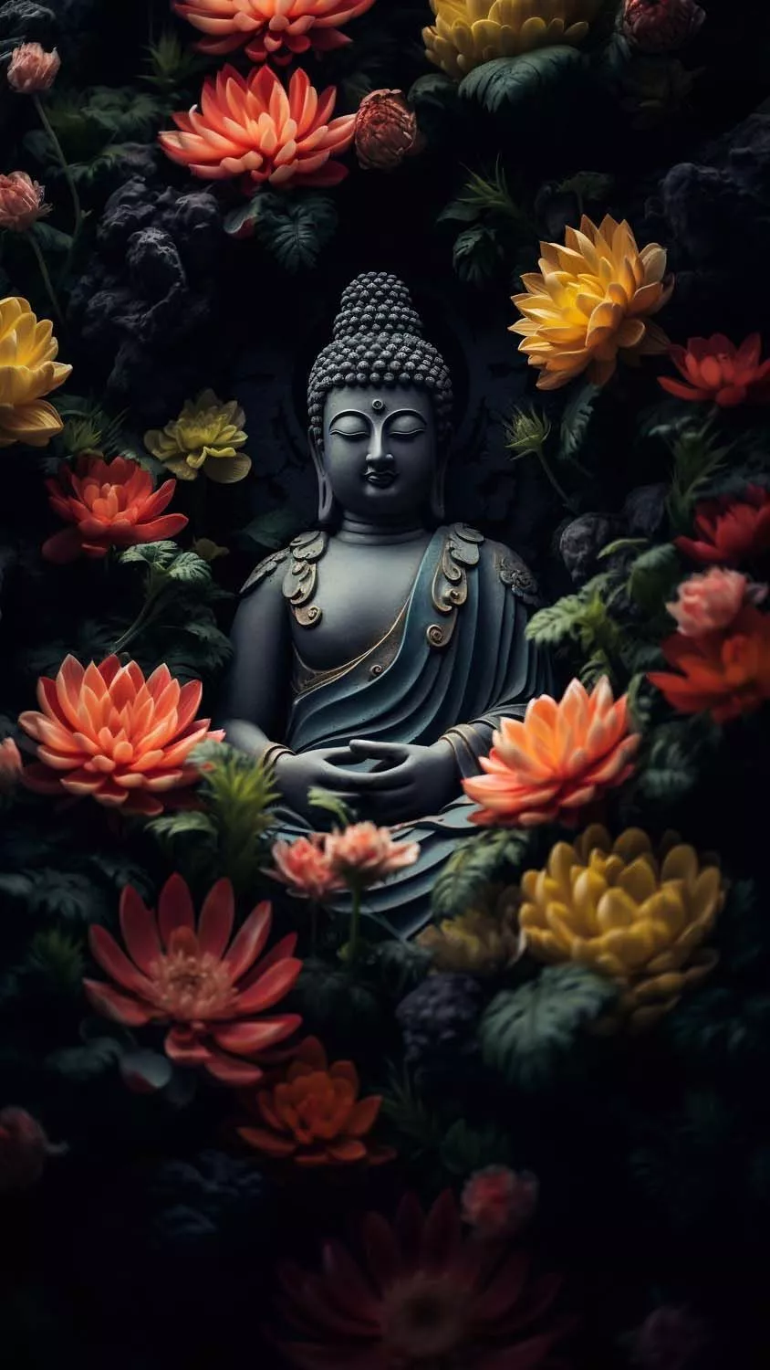 Buddha Meditation iPhone Wallpaper 4K