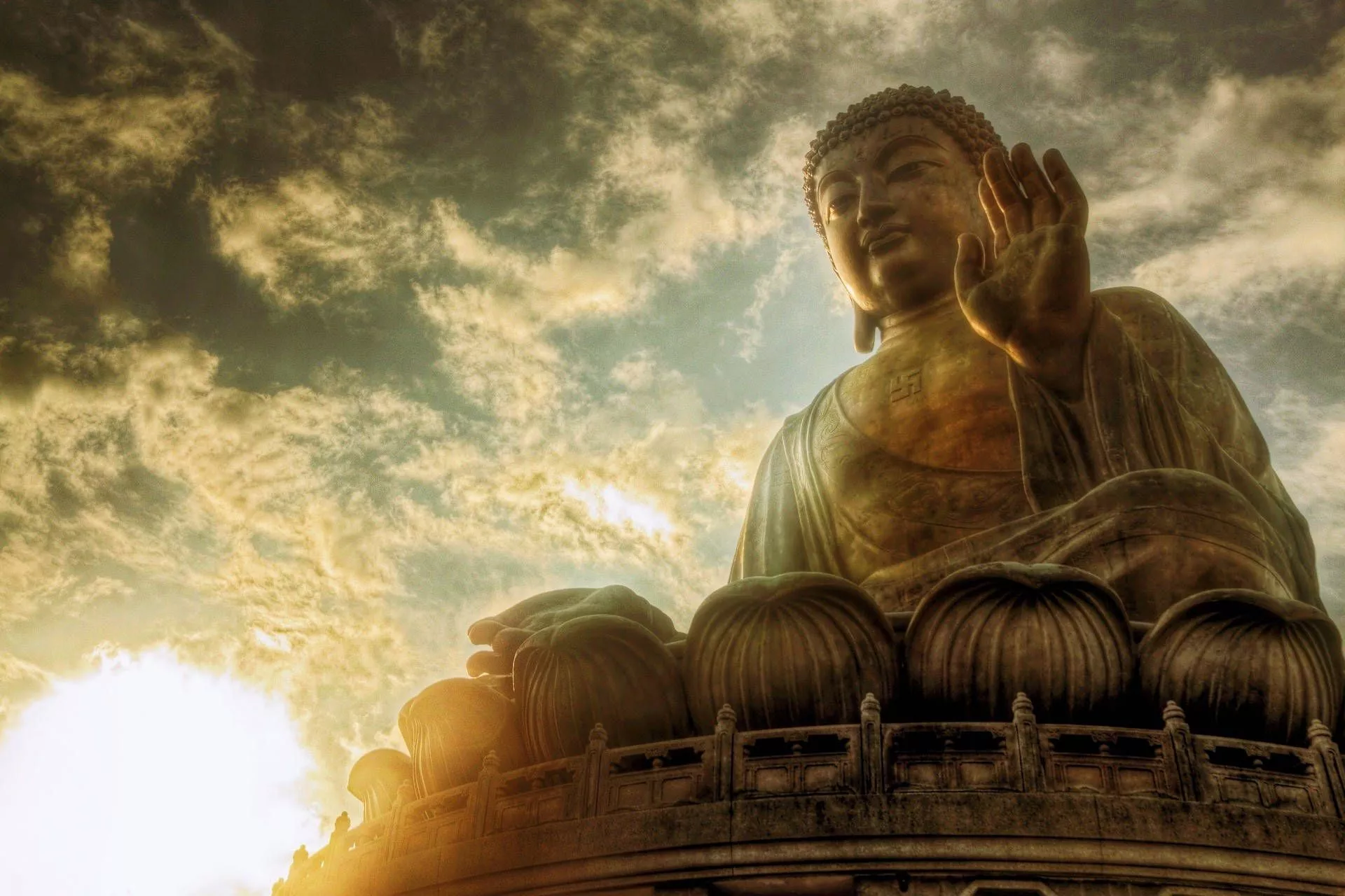 Huge Statue Of Buddha HD Wallpaper