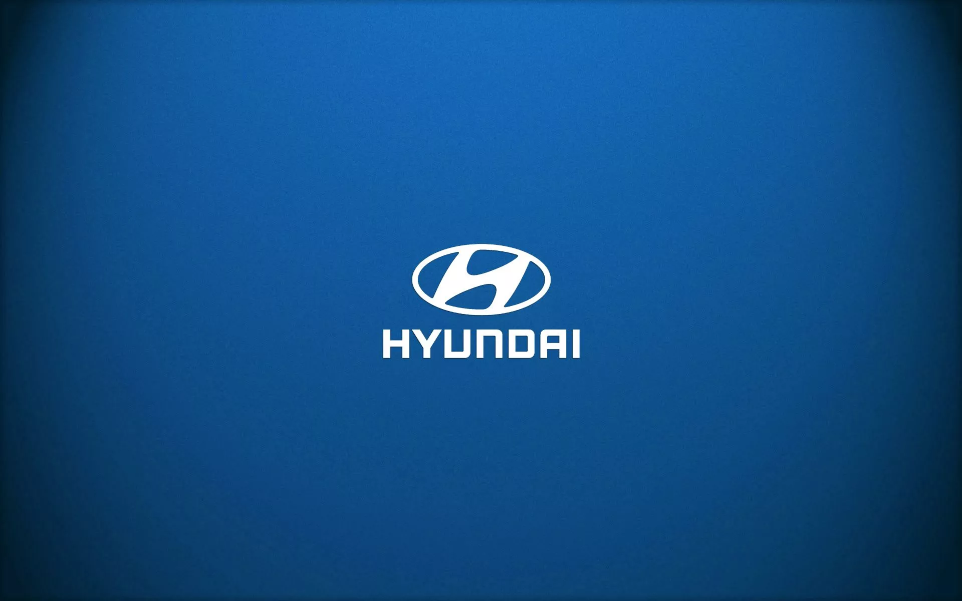 Wallpaper Blue, Logo, Hyundai, Brand