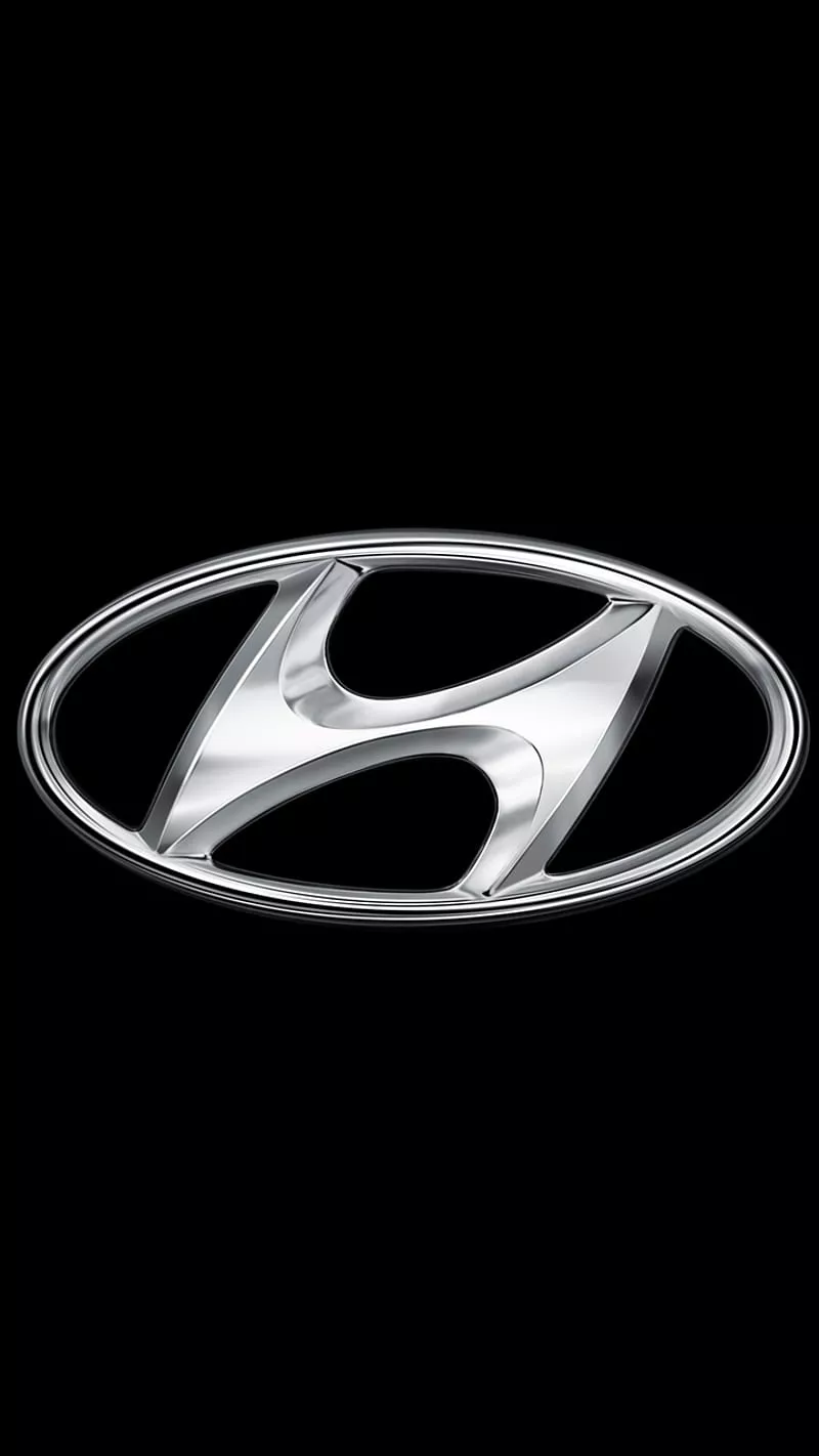 hyundai logo, HD phone wallpaper
