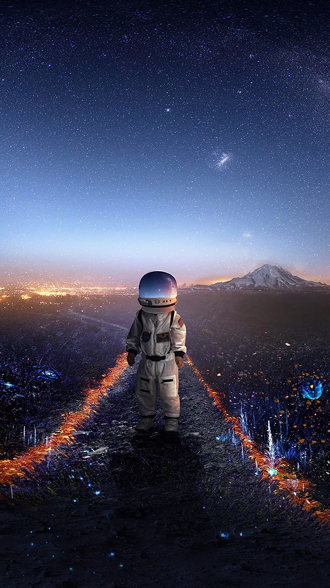 wallpaper 1080x1920 astronaut, art