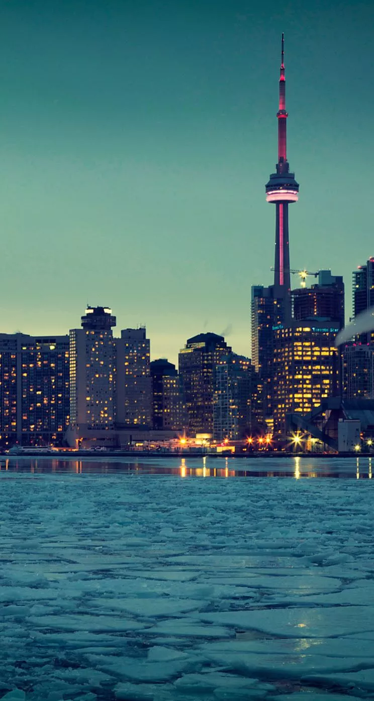 Toronto Skyline Canada Blue