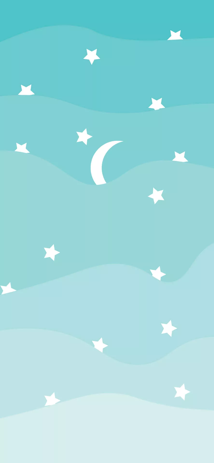 Cute iPhone Teal Wallpaper