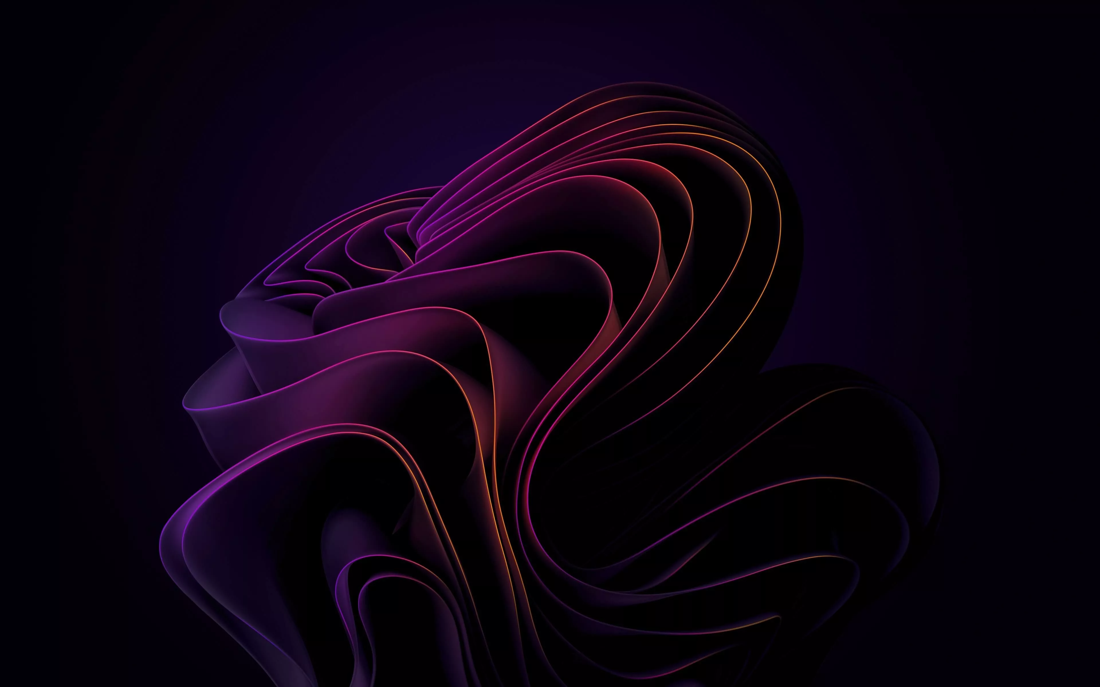 Windows 11 4k Glowing Wallpaper, HD