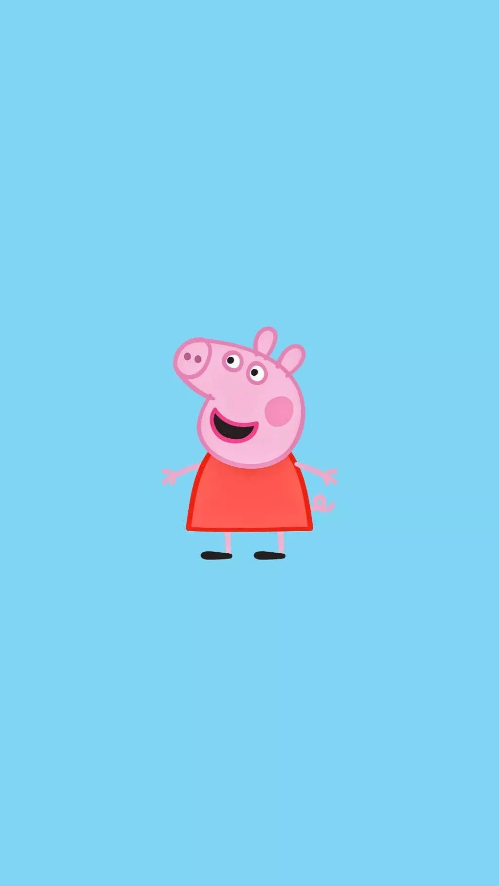 Happy Peppa Pig iPhone Wallpaper