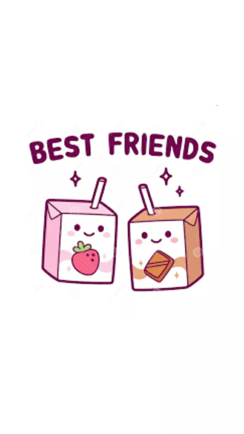Kawaii, best friends, chocolate