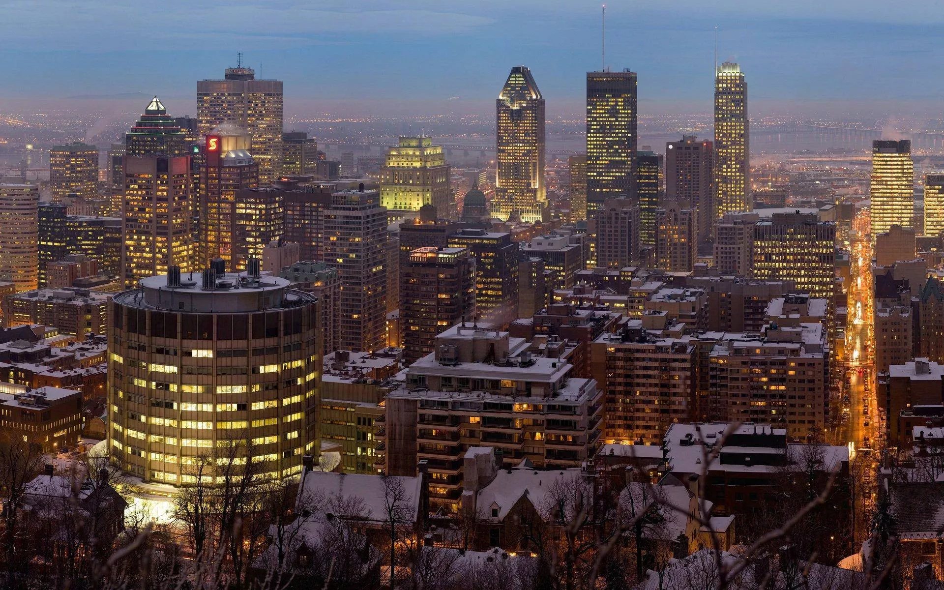 Breathtaking View Of Montreal City