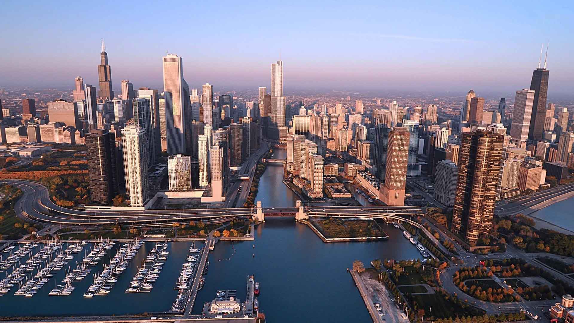 City Montreal Harbor Wallpaper