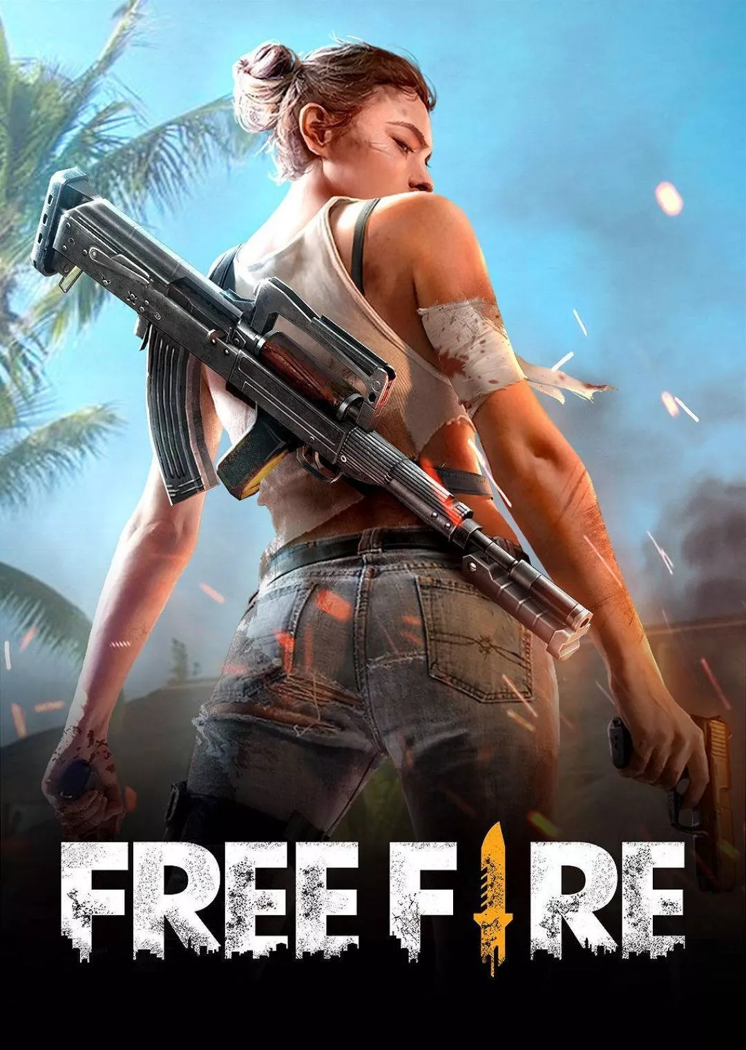 Free Fire Logo HD Wallpaper