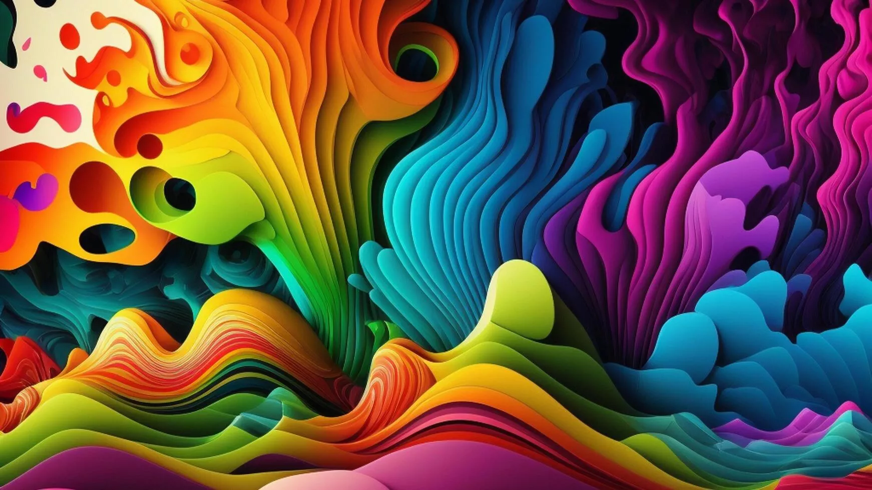 Colorful Abstract Wallpaper Stock