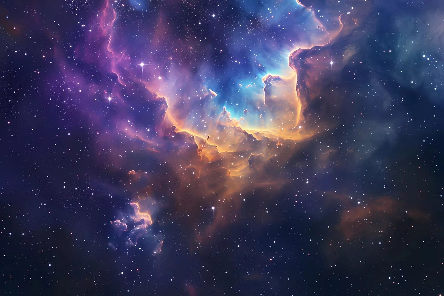 Colorful Galaxy Cosmic Default macOS