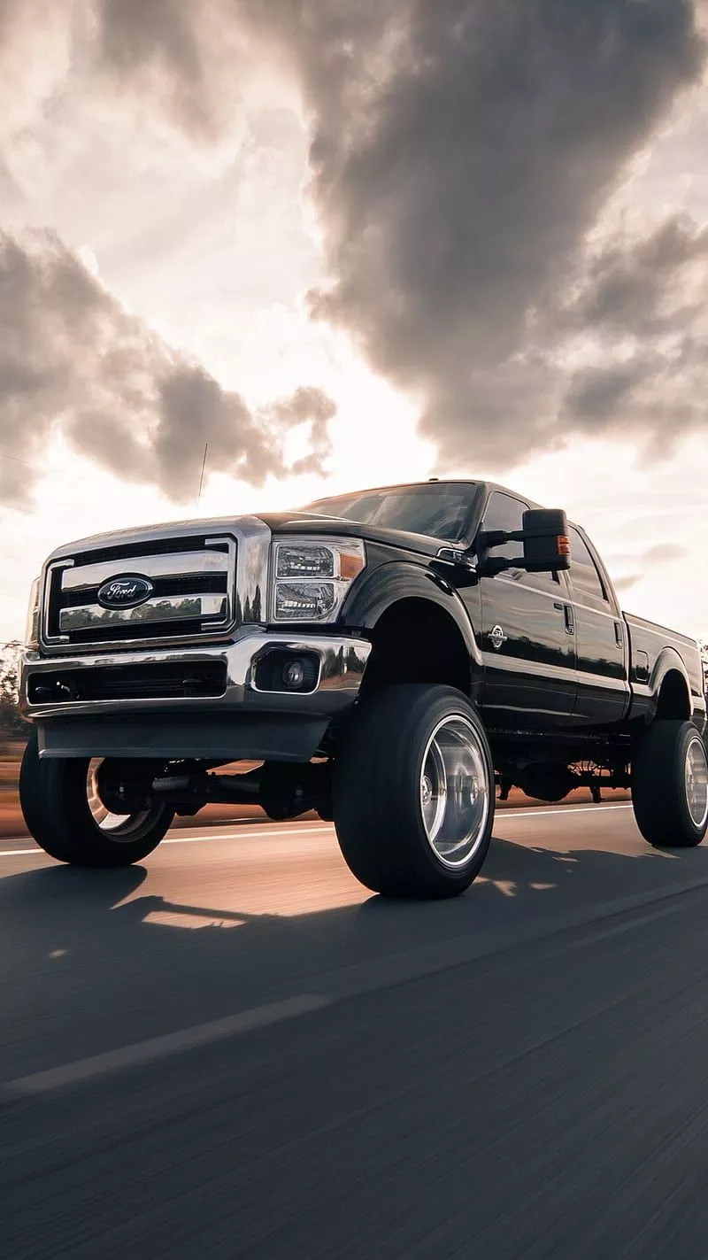 Ford, trucks, black, HD phone wallpaper