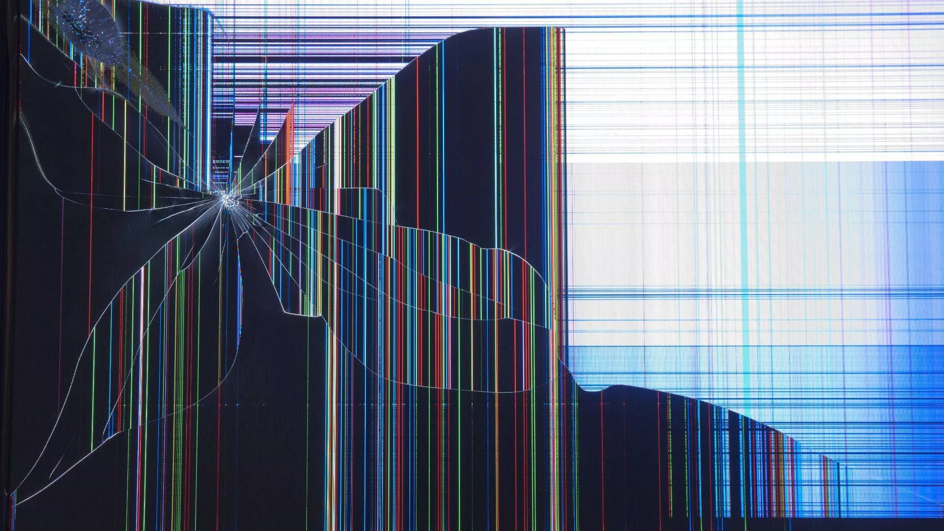 Beautiful HD Broken Screen Lines