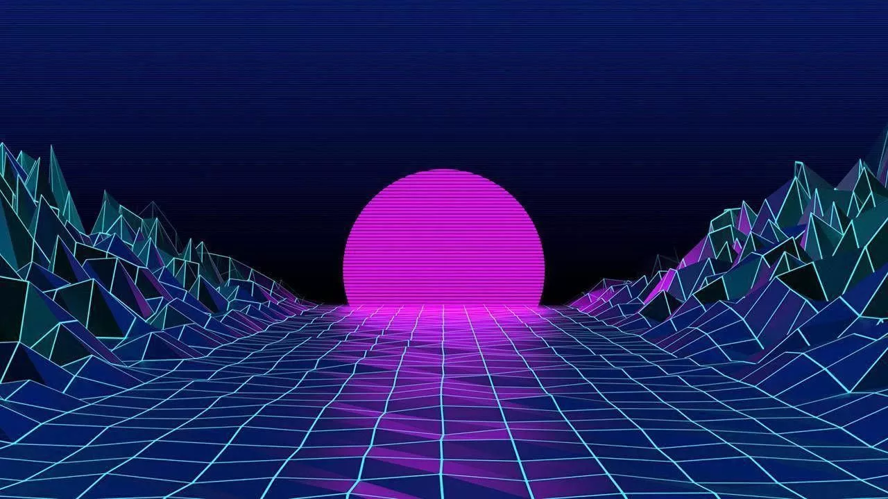 Retro Sunset Wallpaper