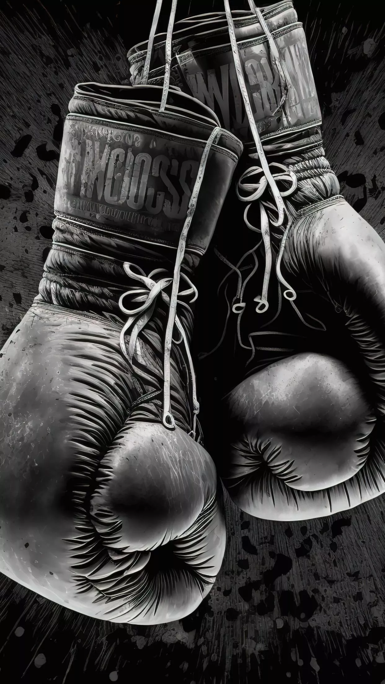 Boxing Gloves Dark background 5K Wallpaper