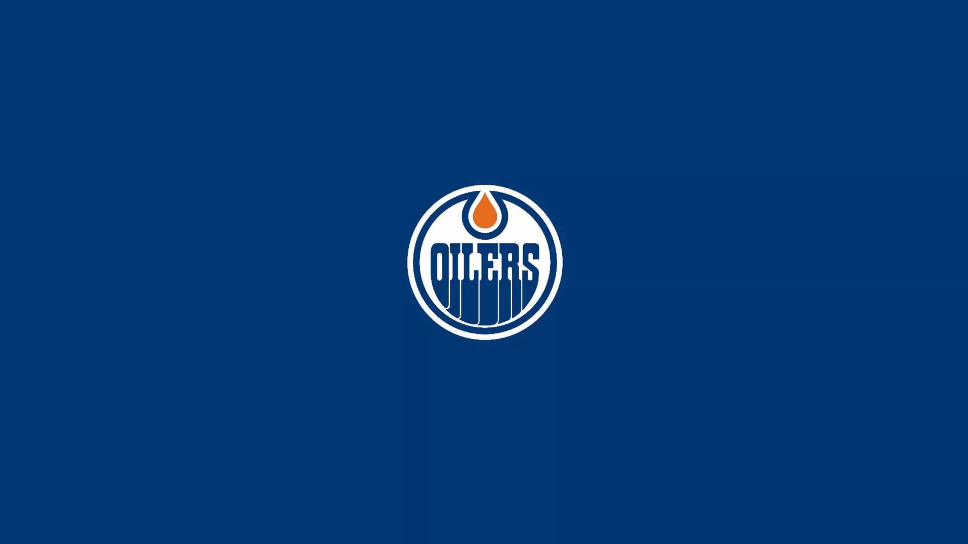 Edmonton Oilers Minimal Blue Logo
