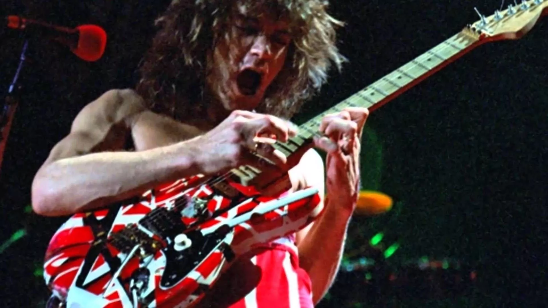 Eddie Van Halen Close Up Guitar Strum