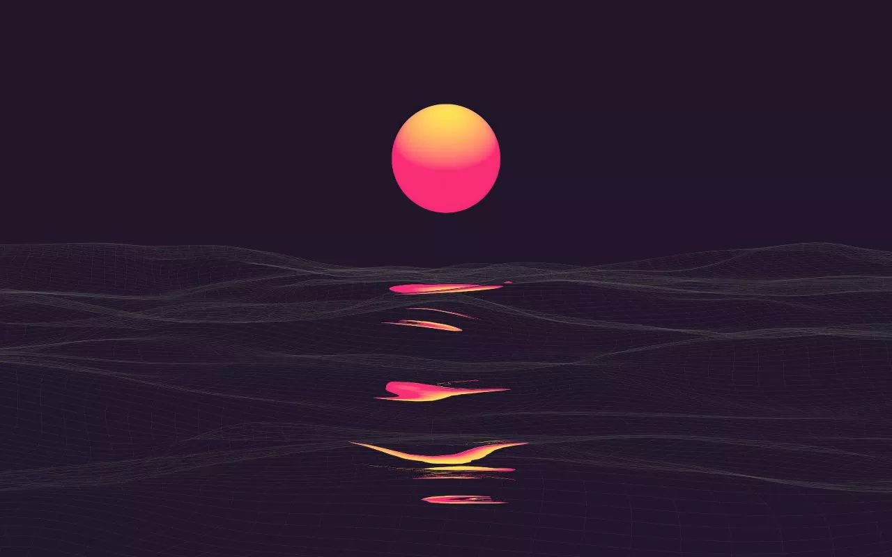 Download wallpaper 1280x800 retrowave