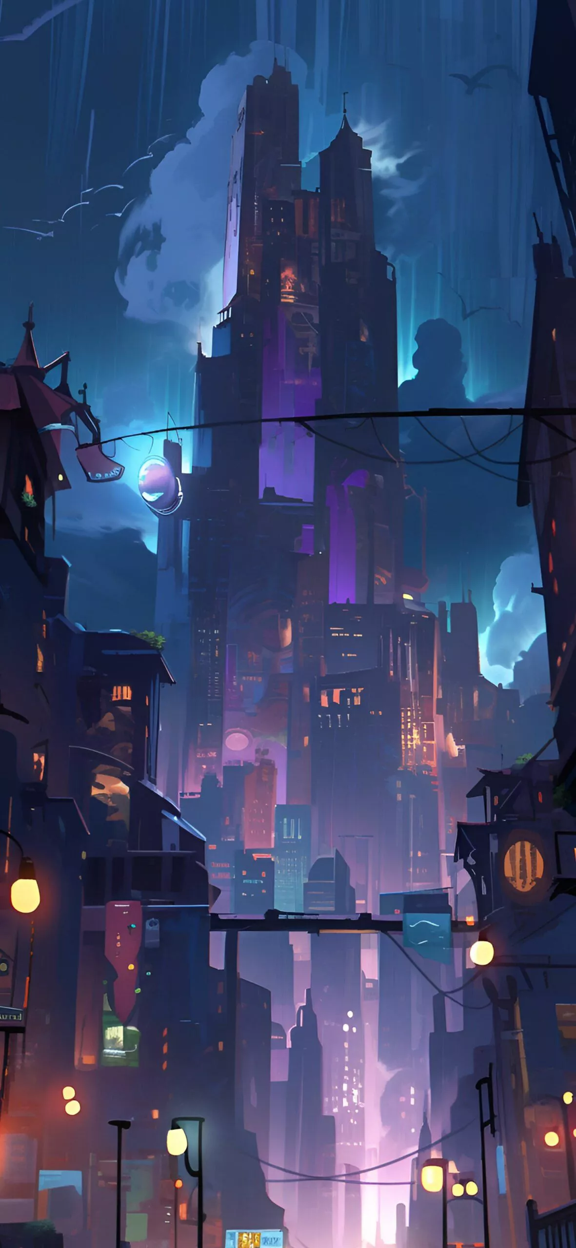 DC Gloomy Gotham Dark Wallpaper