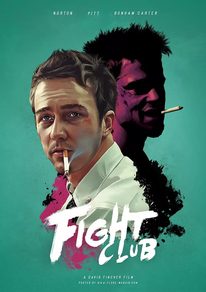 Fight Club, best, brad, edward, film, green, hollywood, pitt, HD phone wallpaper