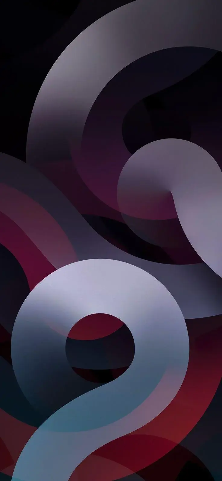 Grey And Red Squiggles Best High Resolution iPhone 16 Pro Max Wallpaper 4K HD 16pro 13 mini 17 Air