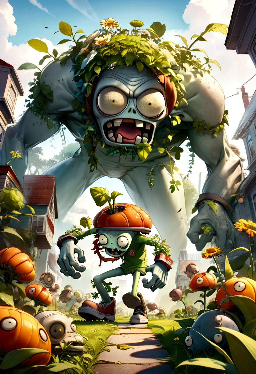 game, Plants vs. Zombies), full body