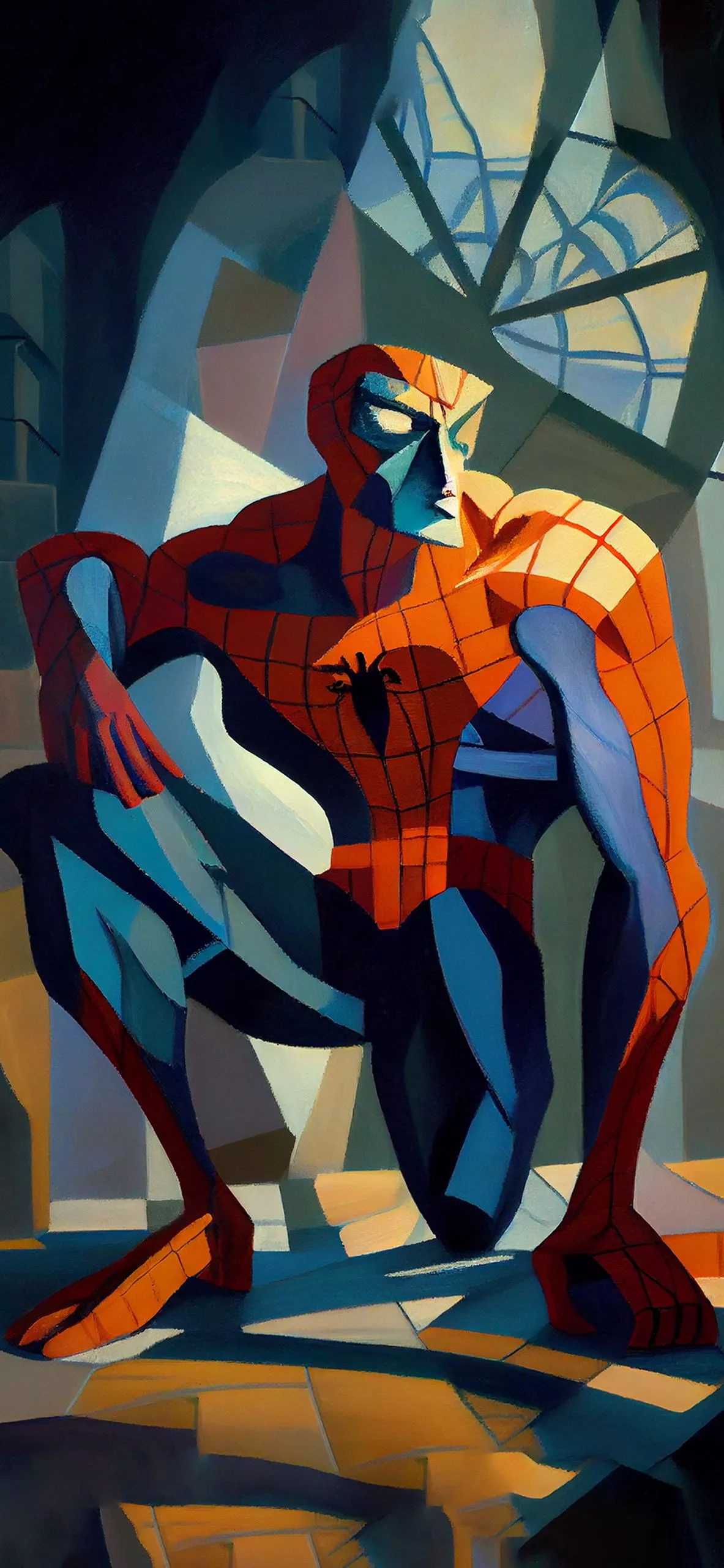 Spider Man Pablo Picasso Art Wallpaper