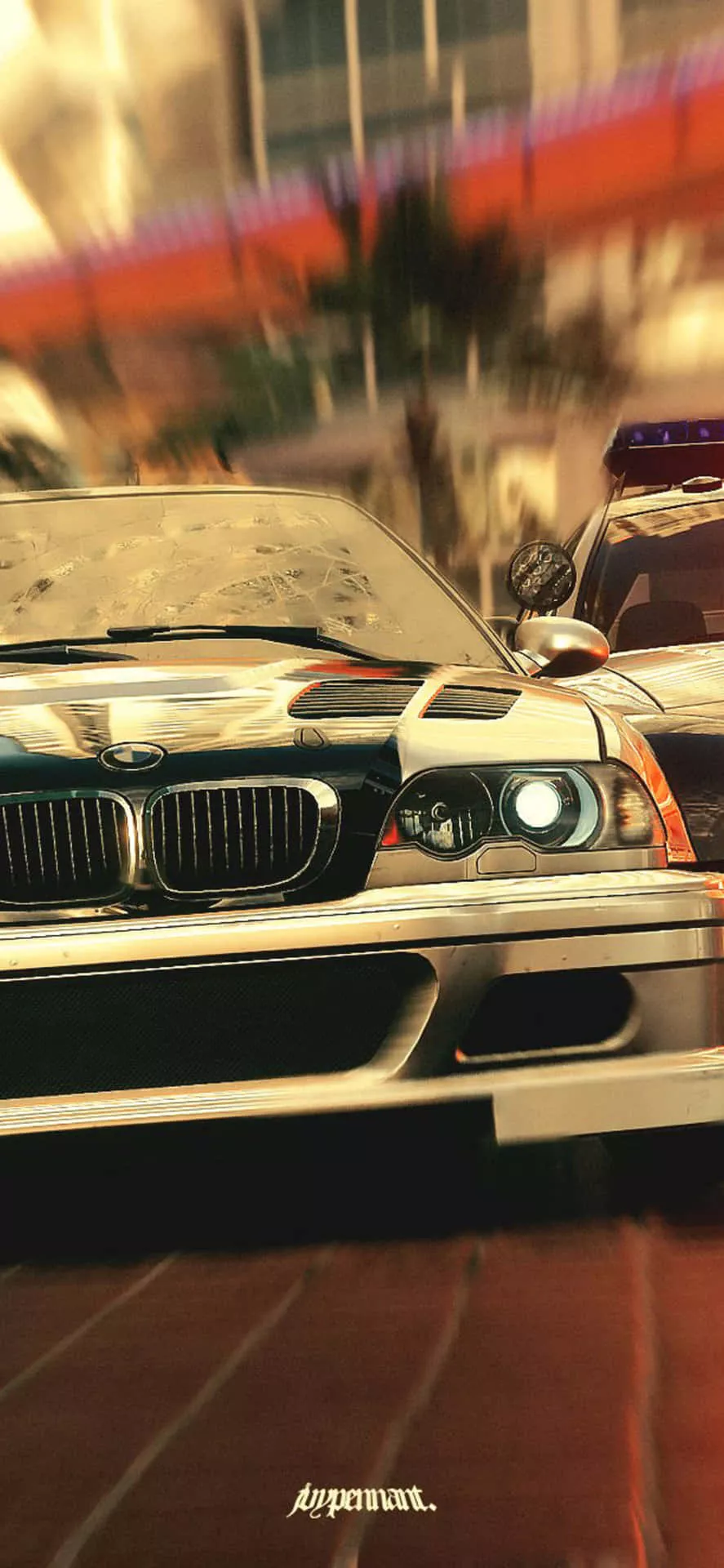 Speed Background White Car Racing