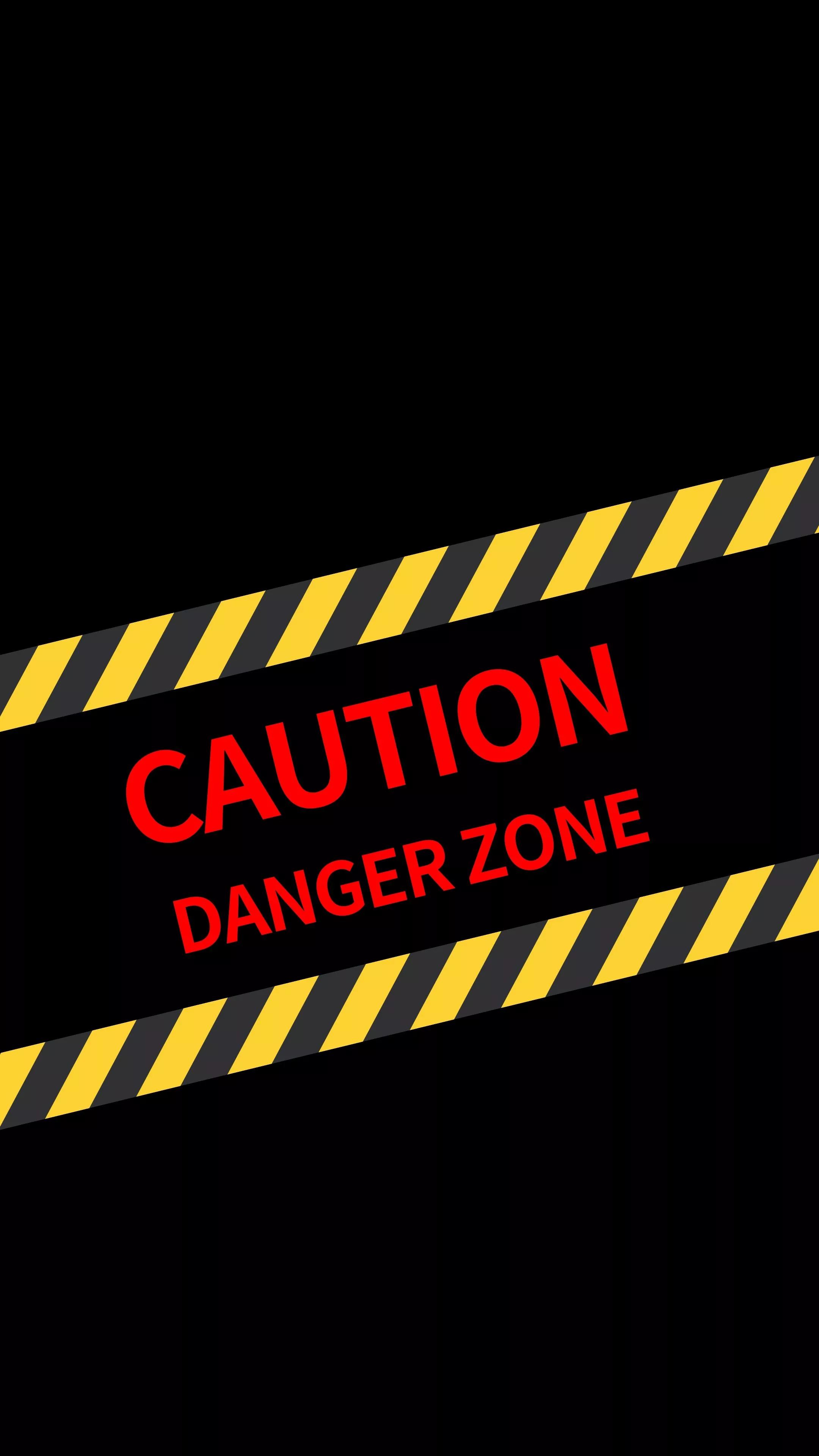 Yellow and Black Striped Caution Tape