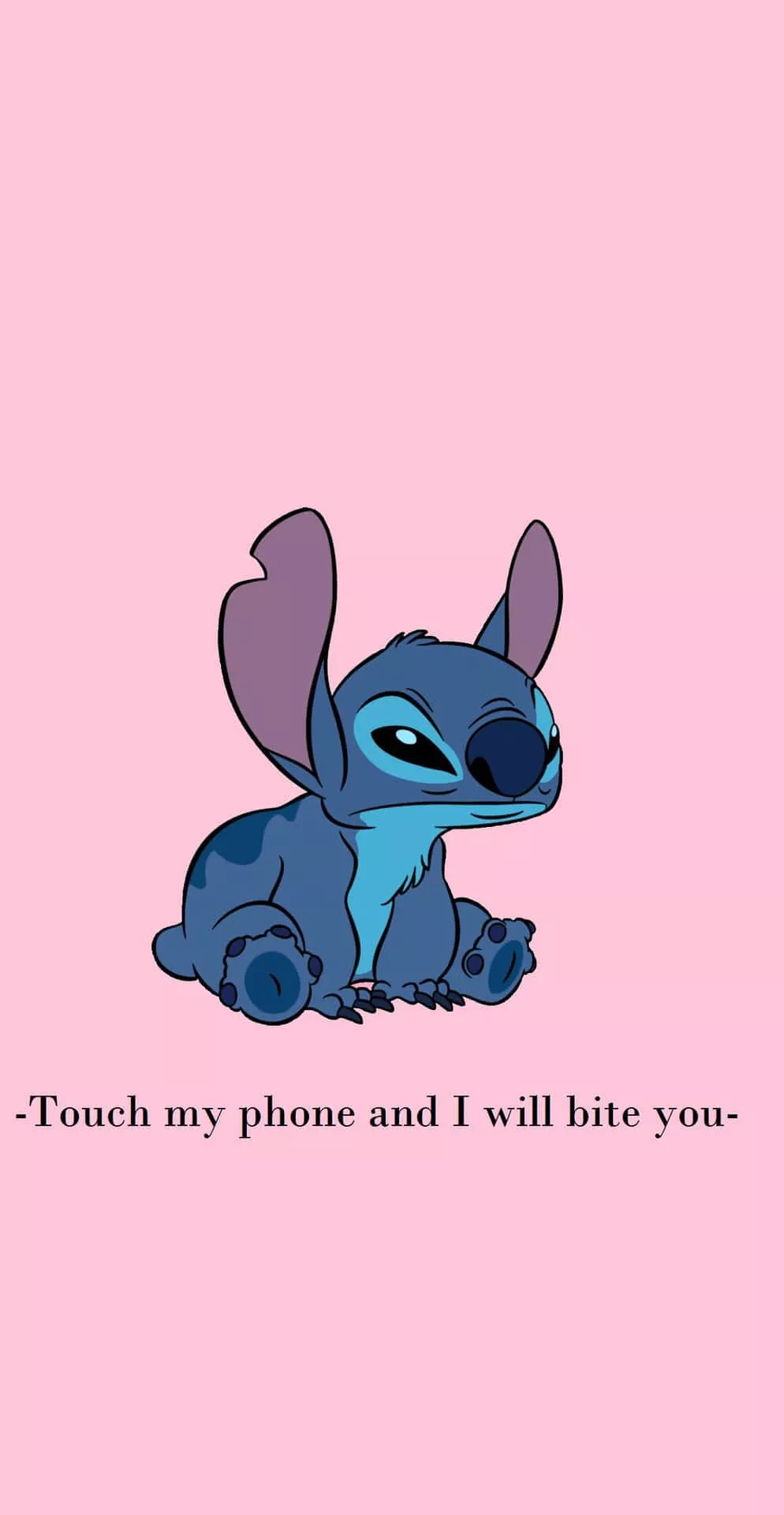 Download Stitch Phone Warning Wallpaper