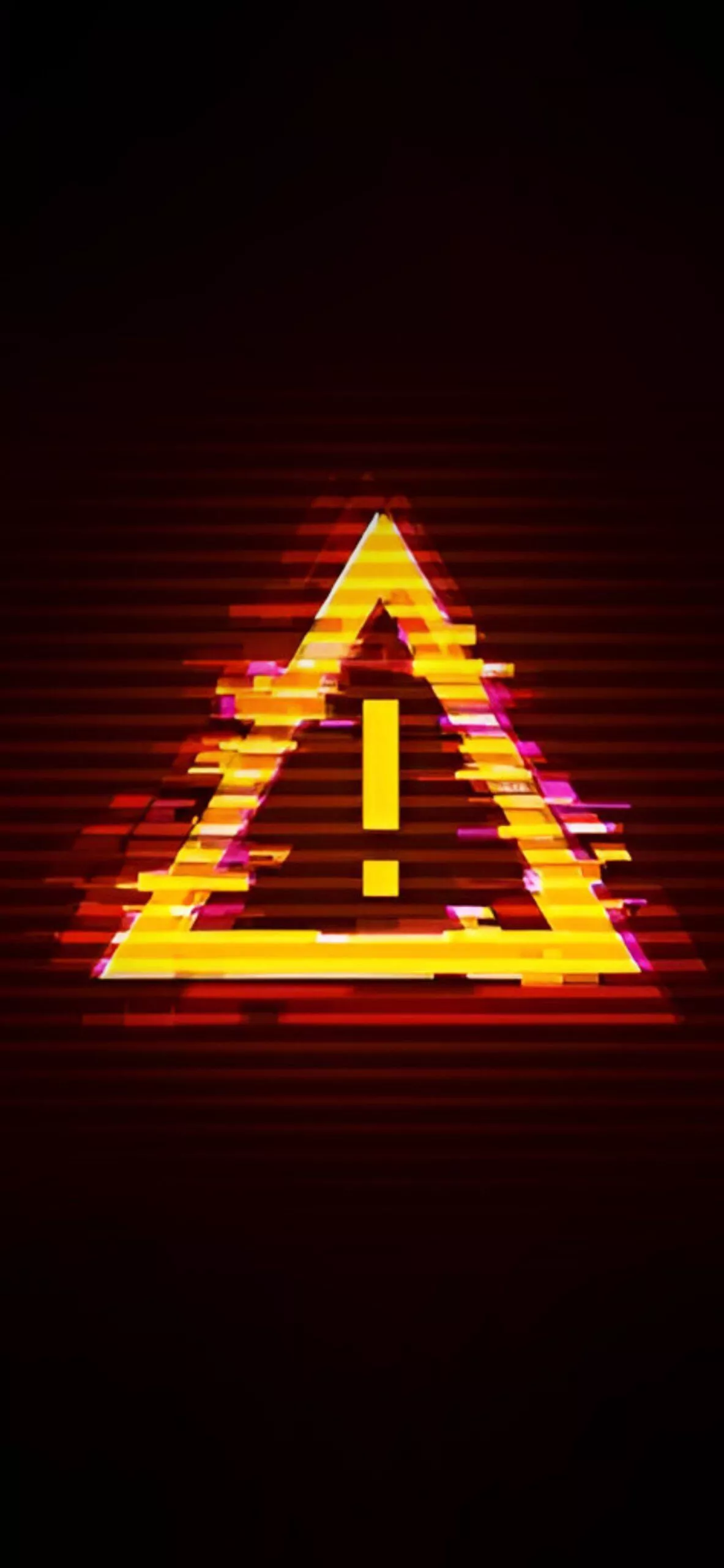Murder Drones Warning Symbol Wallpaper