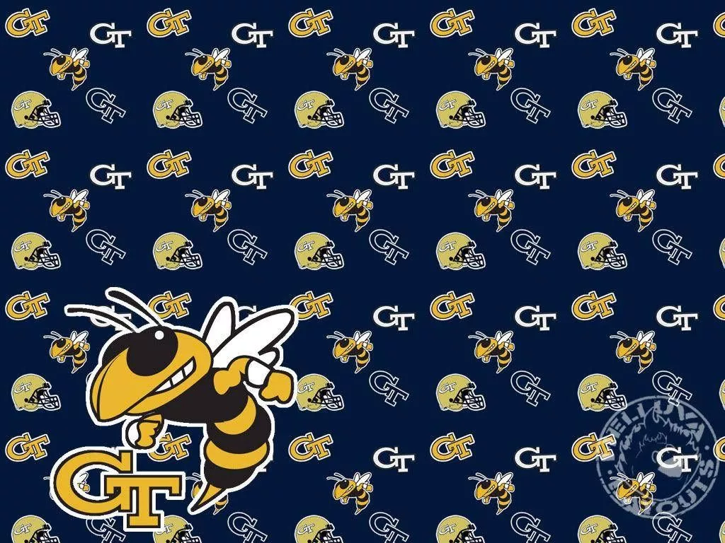 Yellow Jackets Pattern Design Wallpaper