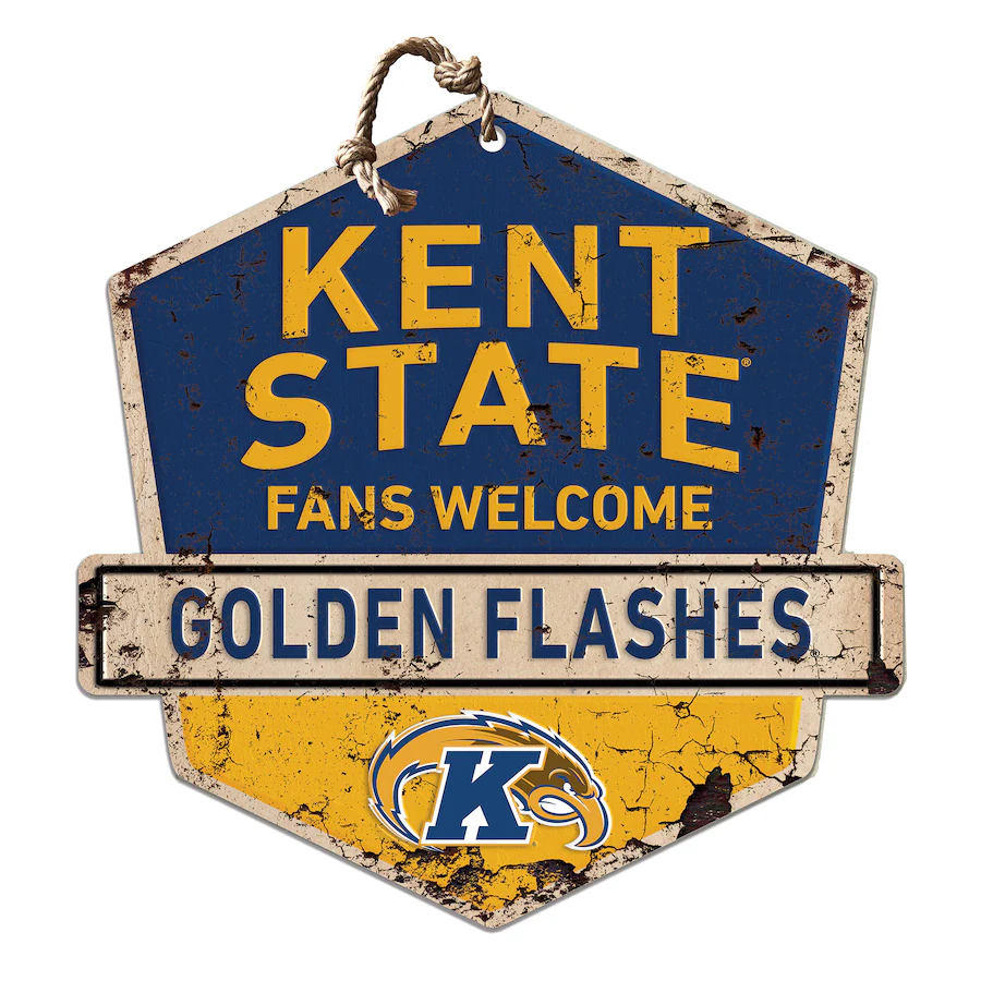 Kent State Golden Flashes Fans Welcome Sign