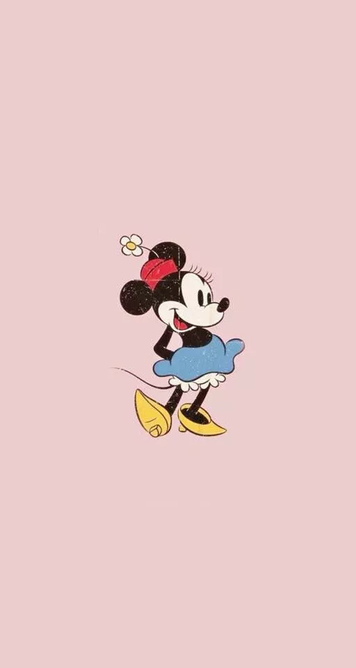 Minnie Mouse matching wallpaper
