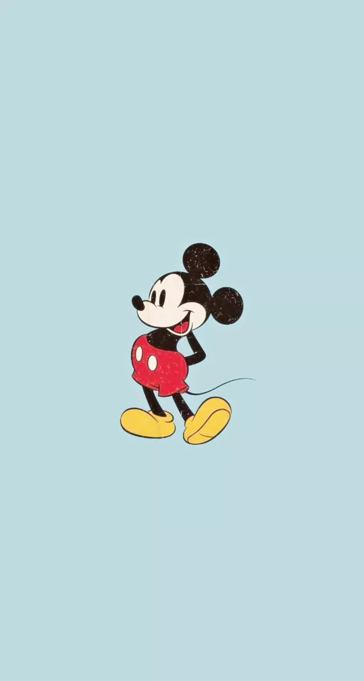 Mickey Mouse matching wallpaper