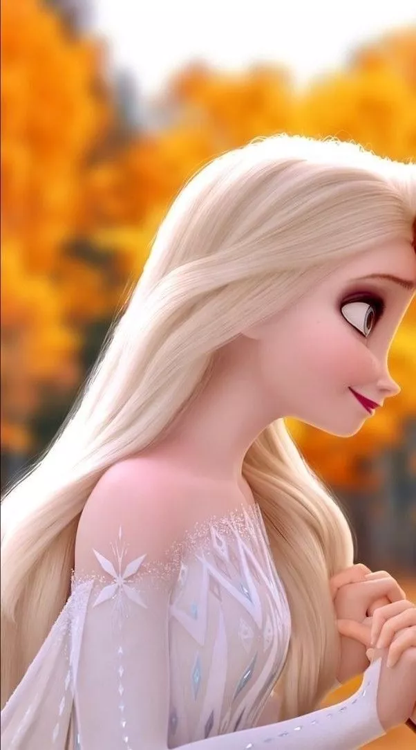 Elsa and Anna matching wallpaper