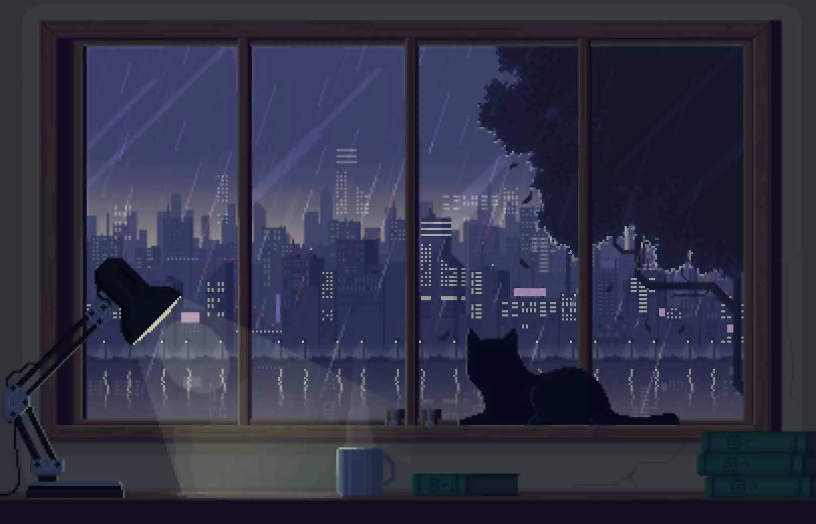 Black Cat Aesthetic Art Desktop