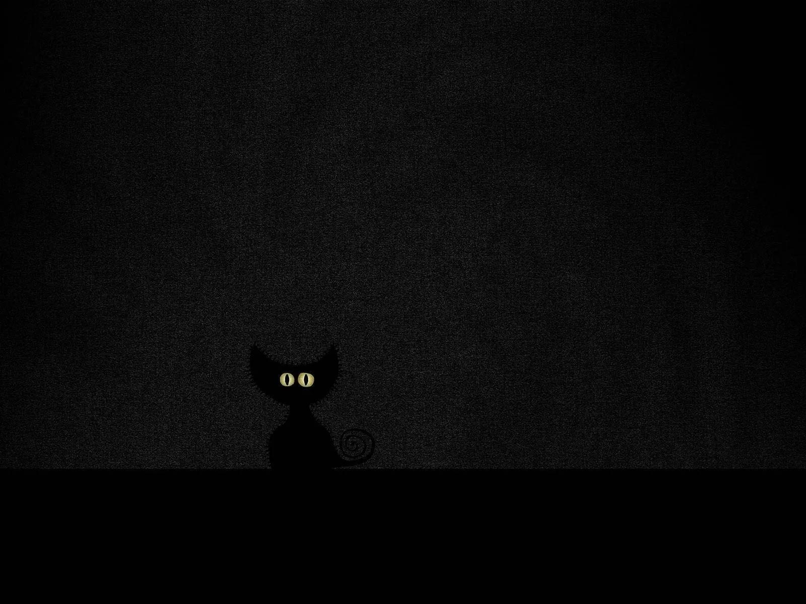 Simple Black Cat Eyes Halloween