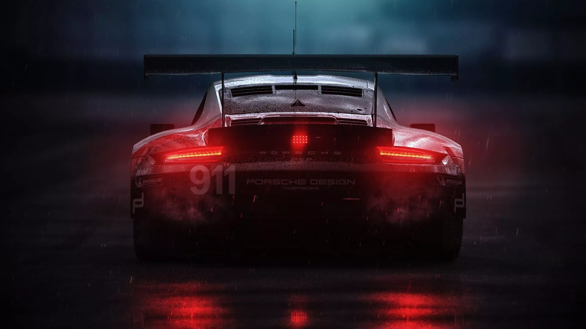Wallpaper Auto, Porsche, Rain, Porsche